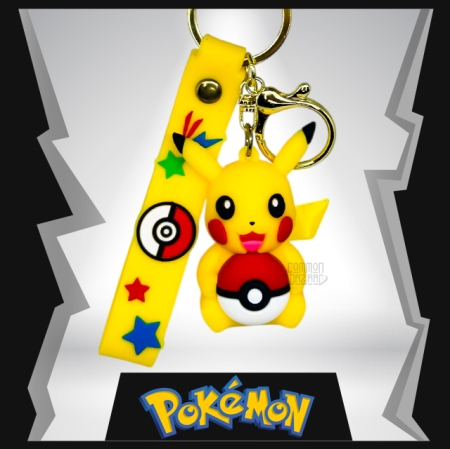 Pikachu 3D Rubber Keychain
