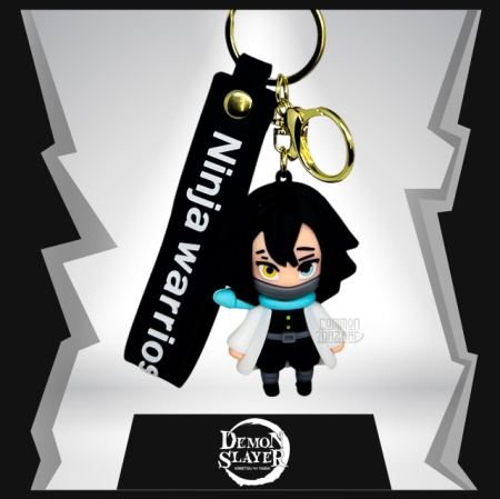 Obanai Iguro 3D Rubber Keychain