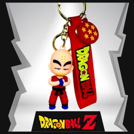Krillin 3D Rubber Keychain