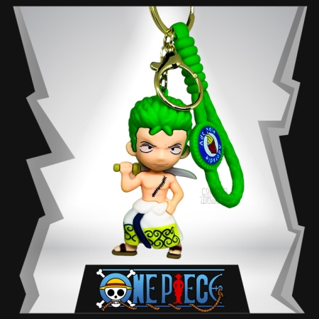 Roronoa Zoro 3D Rubber Keychain