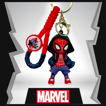 Spider Man Blue Coat 3D Rubber Keychain