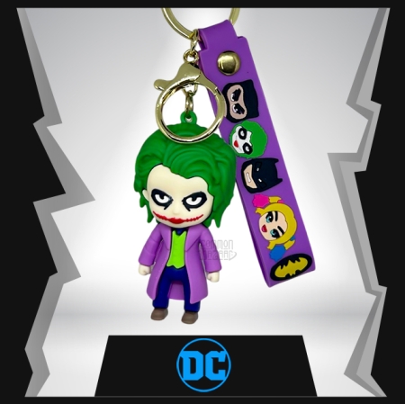 Joker 3D Rubber Keychain