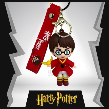 Harry Potter With Nimbus 3D Rubber Keychain
