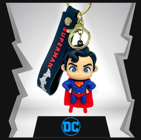 Superman   3D Rubber Keychain