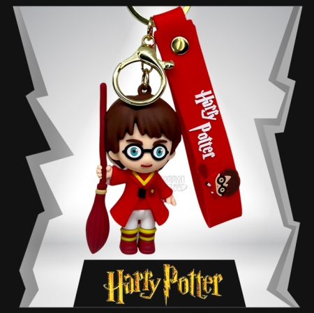 Harry Potter With Nimbus 3D Rubber Keychain