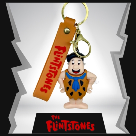 Fred Flintstone  3D Rubber Keychain