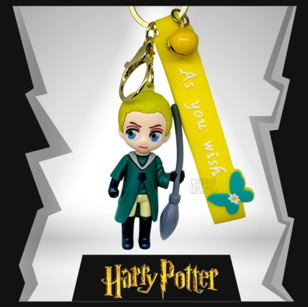 Draco Malfoy 3D Rubber Keychain