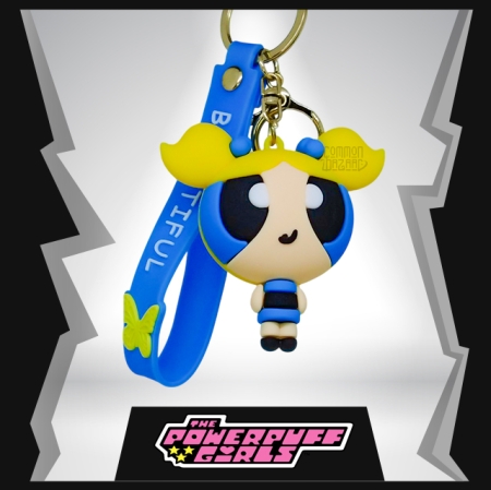 Bubbles  Powerpuff Girls  3D Rubber Keychain