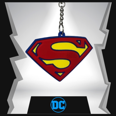 Superman Symbol 2D Rubber Keychain