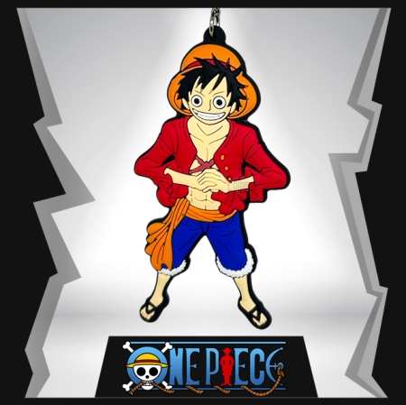 Monkey D.Luffy 2D Rubber Keychain