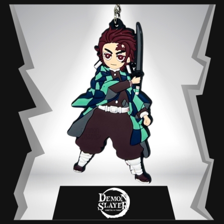 Tanjiro Kamado 2D Rubber Keychain