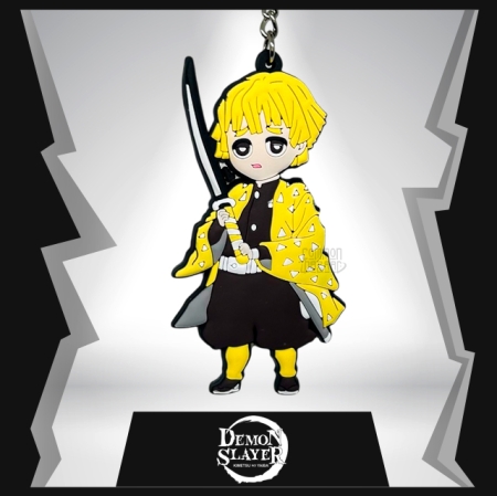 Zenitsu Agatsuma   2D Rubber Keychain