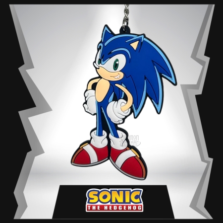 Sonic The Hedgehog  2D Rubber Keychain