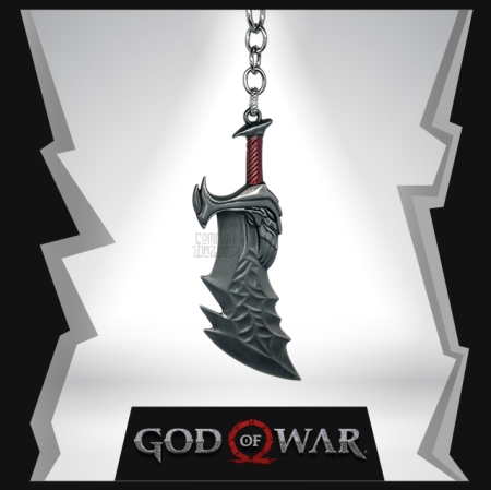 GOW Blades of Chaos  Metal  Keychain