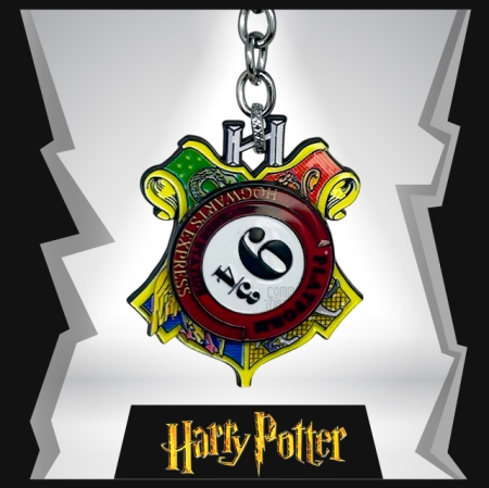 HP Platform No 9 ¾  Metal Spinner   Keychain