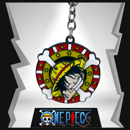 Monkey . D . Luffy   Metal Spinner   Keychain