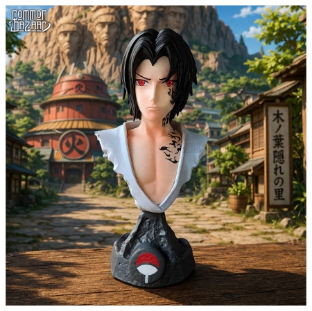 Sasuke Uchiha Bust Action Figure with Stand (15 CM)