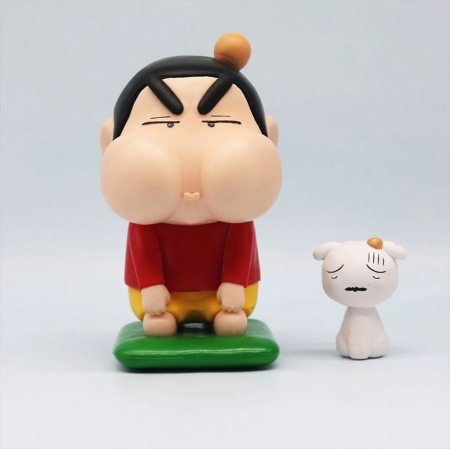 Shinchan Shiro - Angry and Hurt Figurine Set mini action figure 