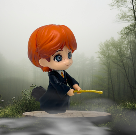 Harry Potter - Ron Weasley with broomstick mini action figure 