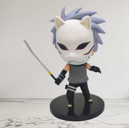 Naruto Shippuden  - Kakashi Hatake Anbu Black Ops uniform and mask  mini action figure 