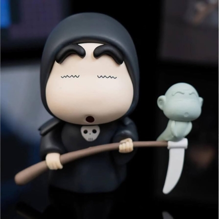 Shin Chan Grim Reaper mini action figure 