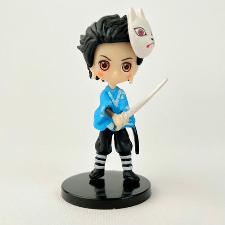 Demon Slayer - Tanjiro ( Cat Mask Blue)  mini action figure 
