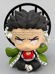 Demon Slayer - Gyomei Himejima ( Holding a small red flower ) mini action figure 