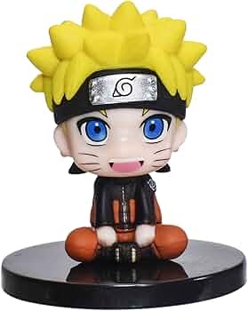 Naruto - Naruto Uzumaki  ( sitting pose  ) mini action figure 