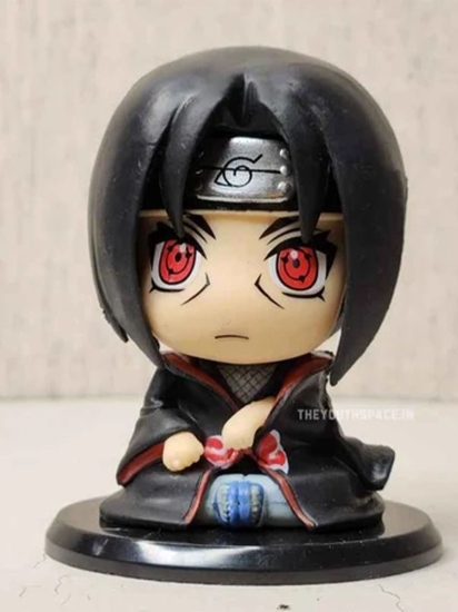 Naruto - Itachi Uchiha ( sitting pose )  mini action figure 7cm 
