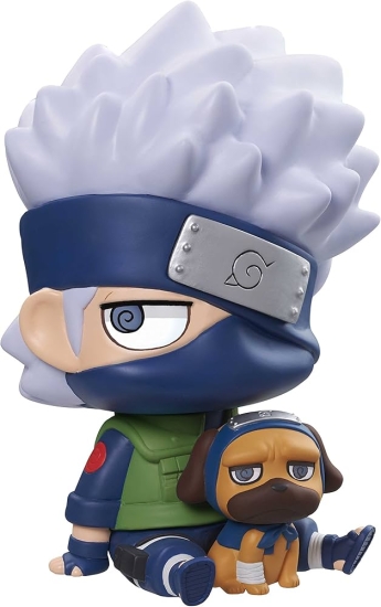 Naruto - Kakashi Hatake with  Pakkun ( sitting pose ) mini action figure 