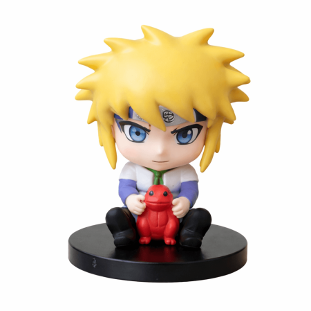 Naruto Shippuden  - Minato Namikaze with red frog.  mini action figure 
