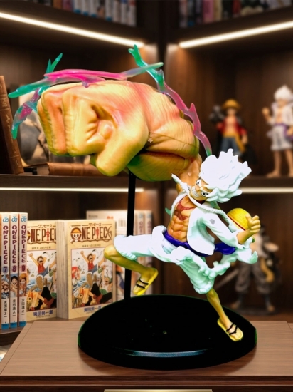 One piece - Monkey D. Luffy ( Gear 5 (Gum-Gum Bajrang Gun)  )  action figure 14 cm 