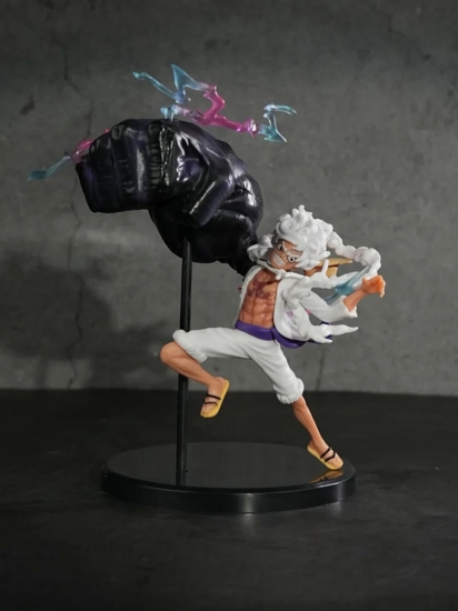 One Piece – Monkey D. Luffy ( (Gum-Gum Bajrang Gun)   giant fist and lightning effects.) Action Figure 14 cm 