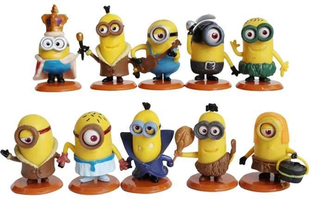 Minion ( Kevin,Stuart,Bob,Dave,Jerry,Carl,Phil,Otto,Mel,Gus )  mini action figure 