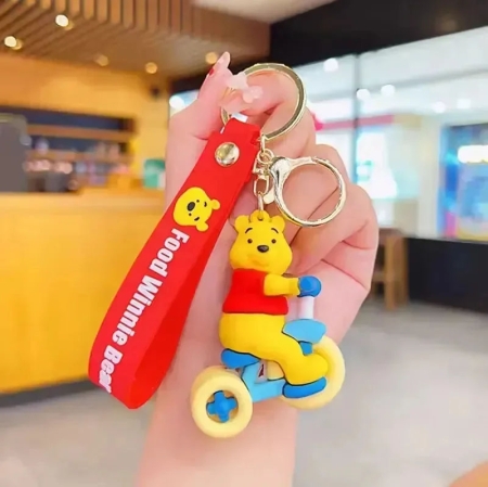 Pooh Bear 3D Rubber Keychain