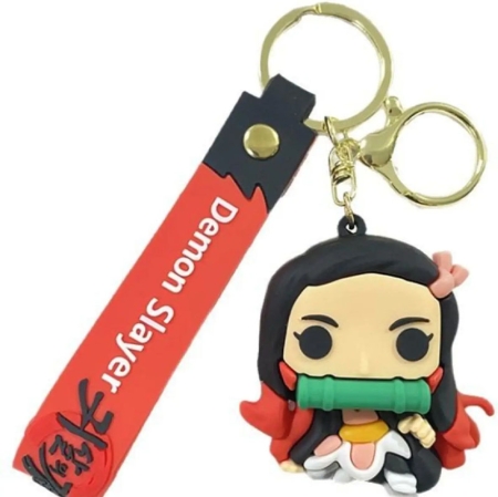 Nezuko Kamado 3D Rubber Keychain 