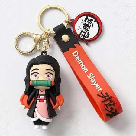 Nezuko Kamado 3D Rubber Keychain 