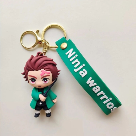 Demon Slayer - Tanjiro Kamado 3D Rubber Keychain 