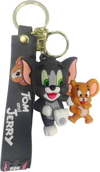 Tom and Jerry 3D Rubber Keychain 