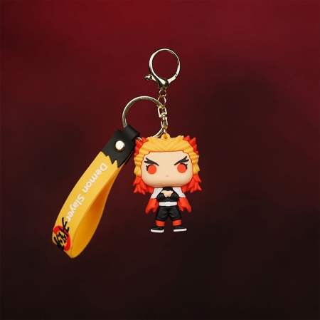 Demon Slayer - Rengoku  3D Rubber Keychain 