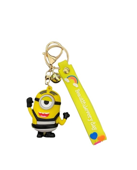 Minion - Carl 3D Rubber Keychain 