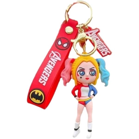 Harley Quinn 3D Rubber Keychain 