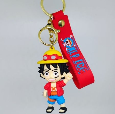 One Piece - Monkey D. Luffy 3D Rubber Keychain