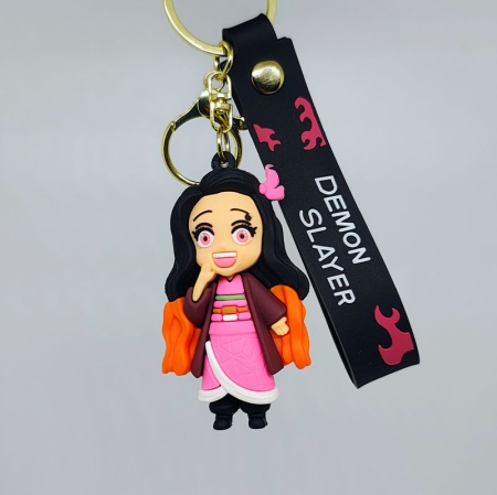 Nezuko Kamado 3D Rubber Keychain 