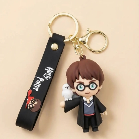 Harry Potter Hedwig the owl 3D Rubber Keychain