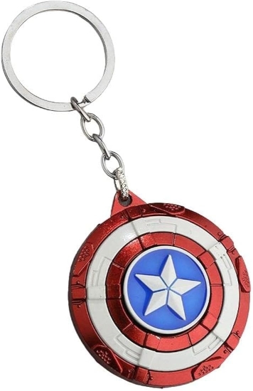 Captain America shield Metal Spinner  Keychai 