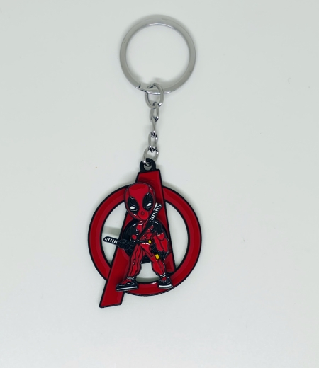 Deadpool ( avengers symbol )  Metal Spinner Keychain 