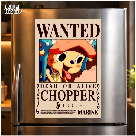 Tony Tony Chopper Wanted Fridge Magnet – 8 cm