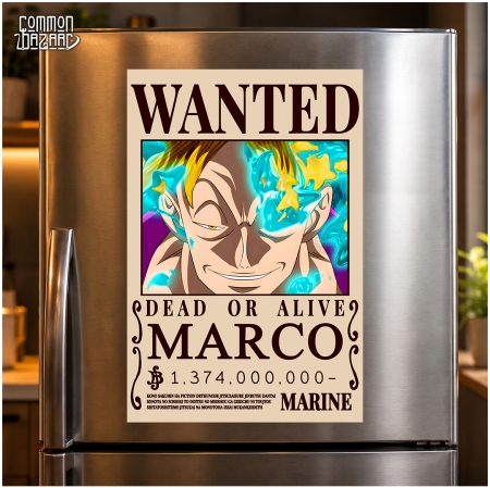 Marco Wanted Fridge Magnet – 8 cm